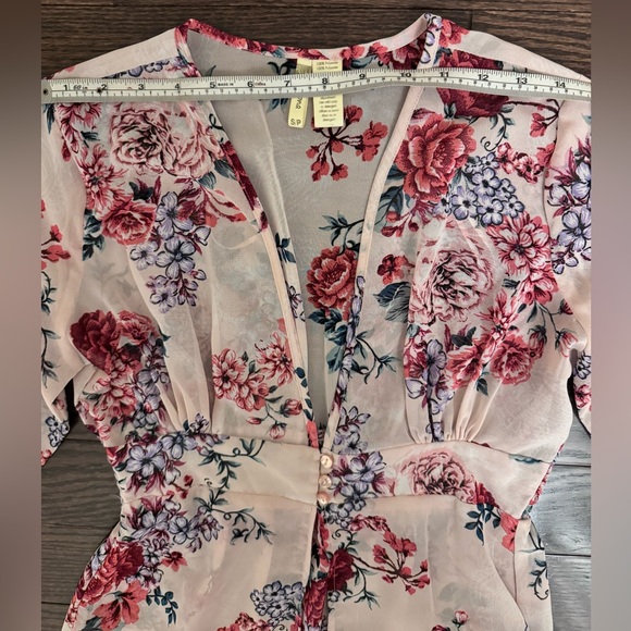 Japna Sheer Floral Maxi Dress Small - Picture 3 of 8